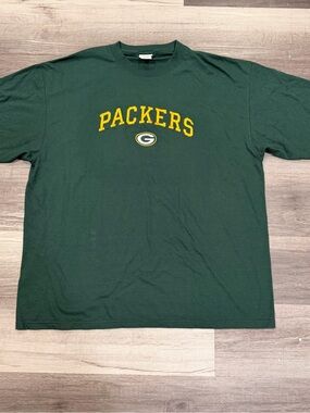 Vintage Y2K NFL Green Bay Packers Short Sleeve Cotton T Shirt Men's Size 2XL